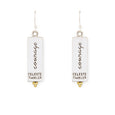 Courage earrings - silver/brass - Celeste Twikler