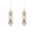 Courage earrings - silver/brass - Celeste Twikler