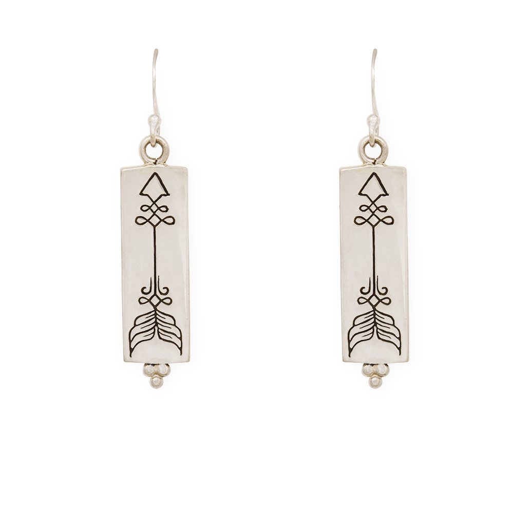 Courage earrings - sterling silver - Celeste Twikler