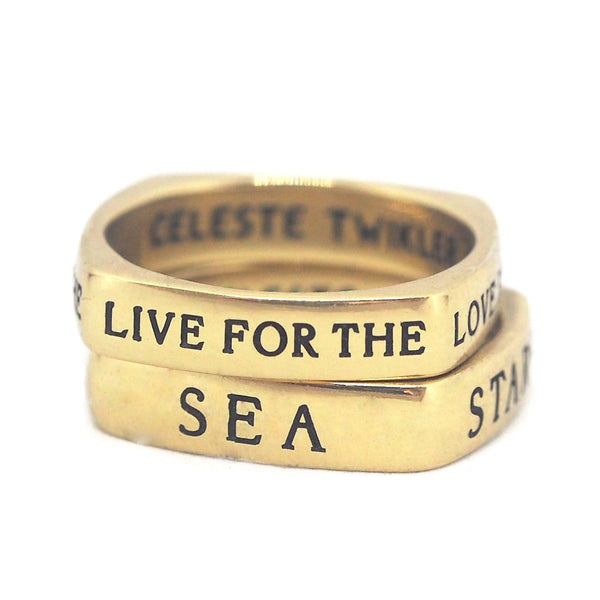 Fundamental ring - pre order- brass - Celeste Twikler