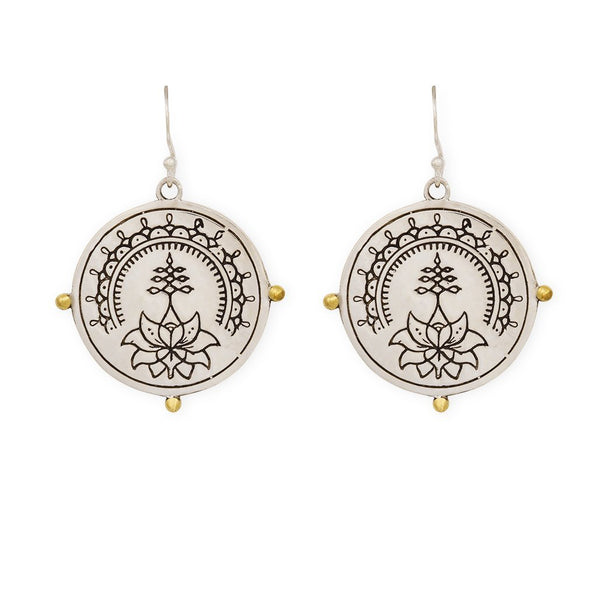 Purity earrings - silver/brass - Celeste Twikler